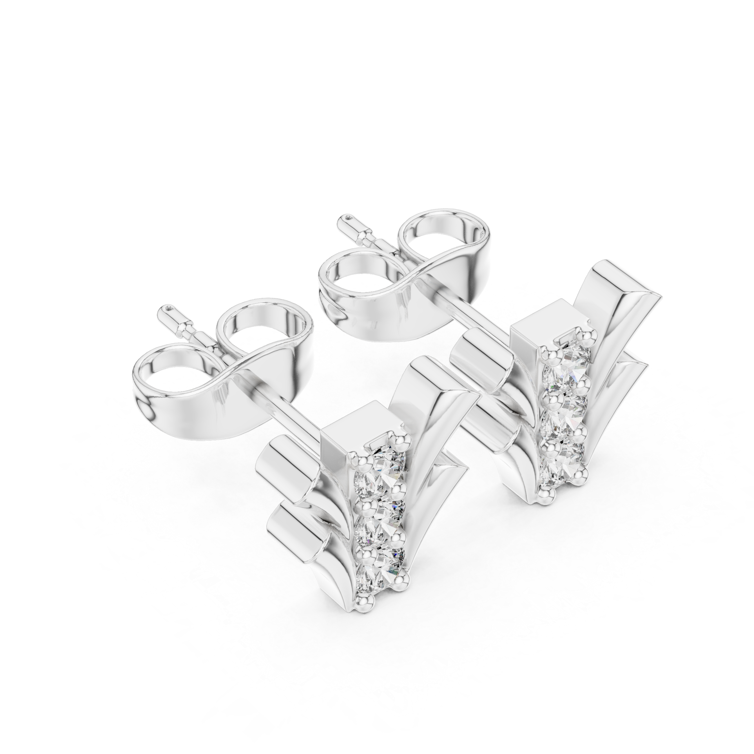 Happy Tear lab grown diamond earring design