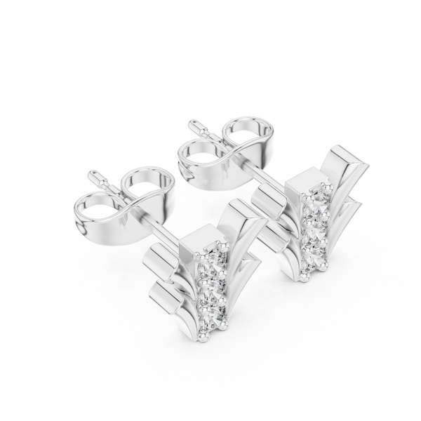 Happy Tear lab grown diamond earring design