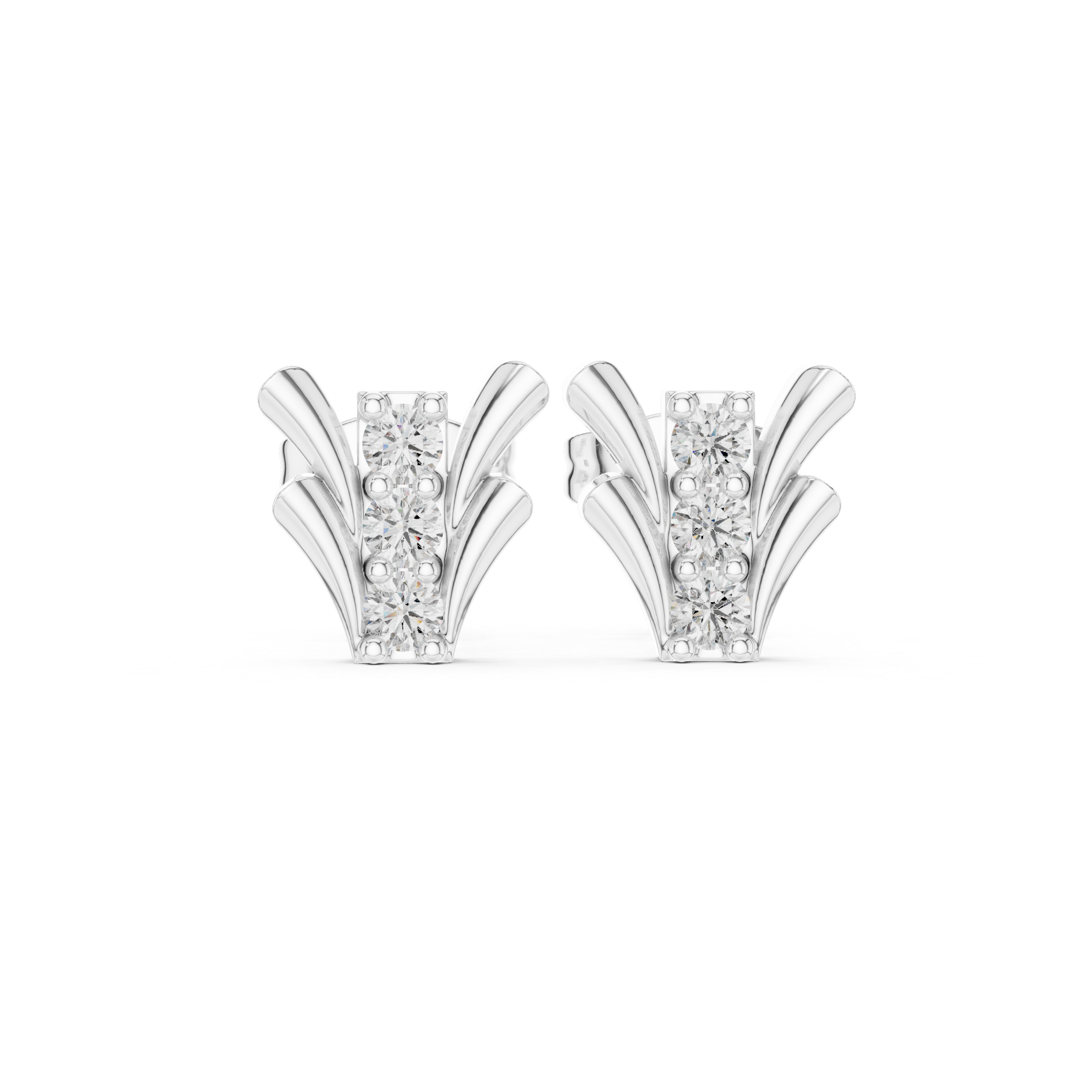 Happy Tear lab grown diamond earring design