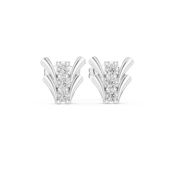 Happy Tear lab grown diamond earring design