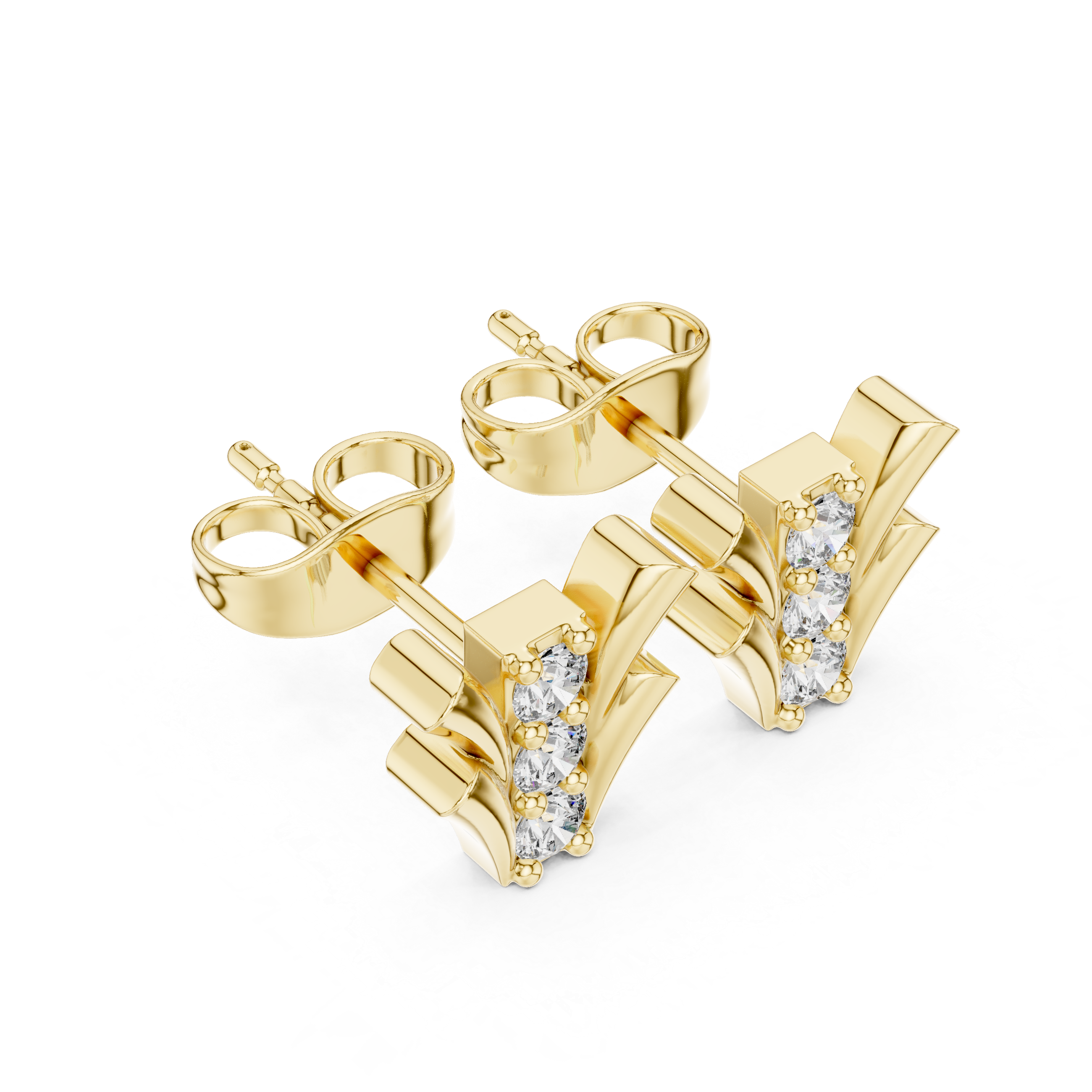 Happy Tear lab grown diamond earring design