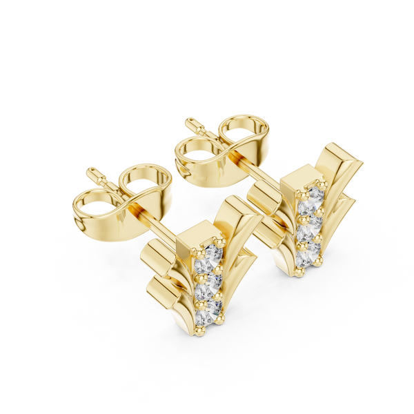 Happy Tear lab grown diamond earring design