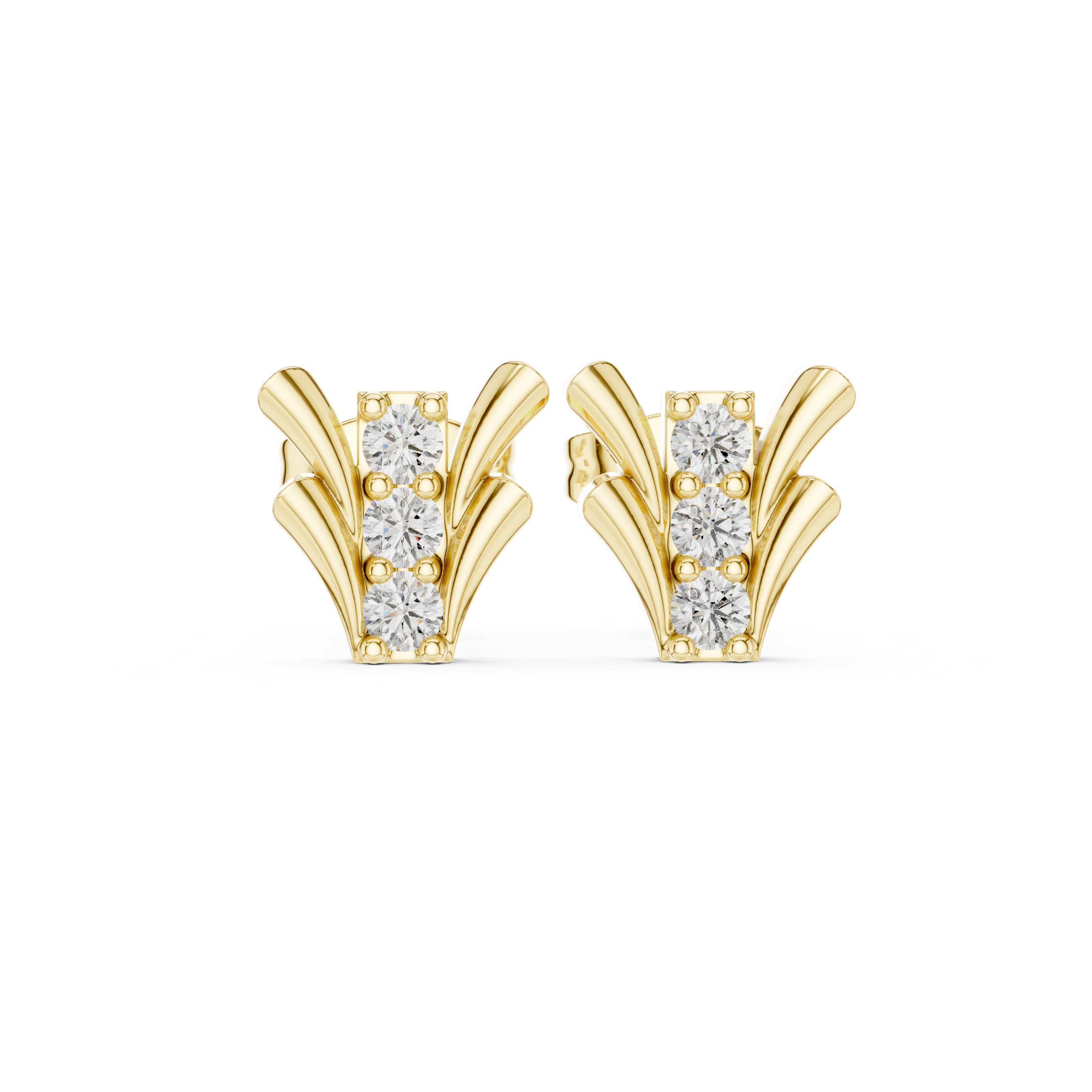 Happy Tear lab grown diamond earring design