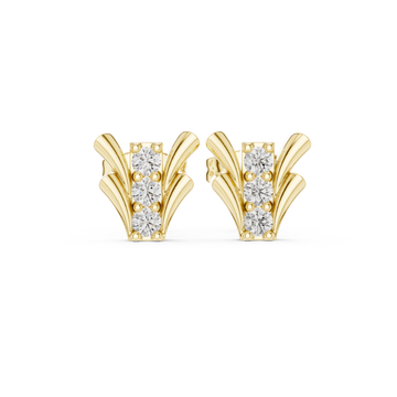 Happy Tear lab grown diamond earring design