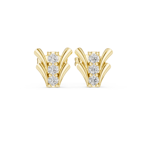 Happy Tear lab grown diamond earring design