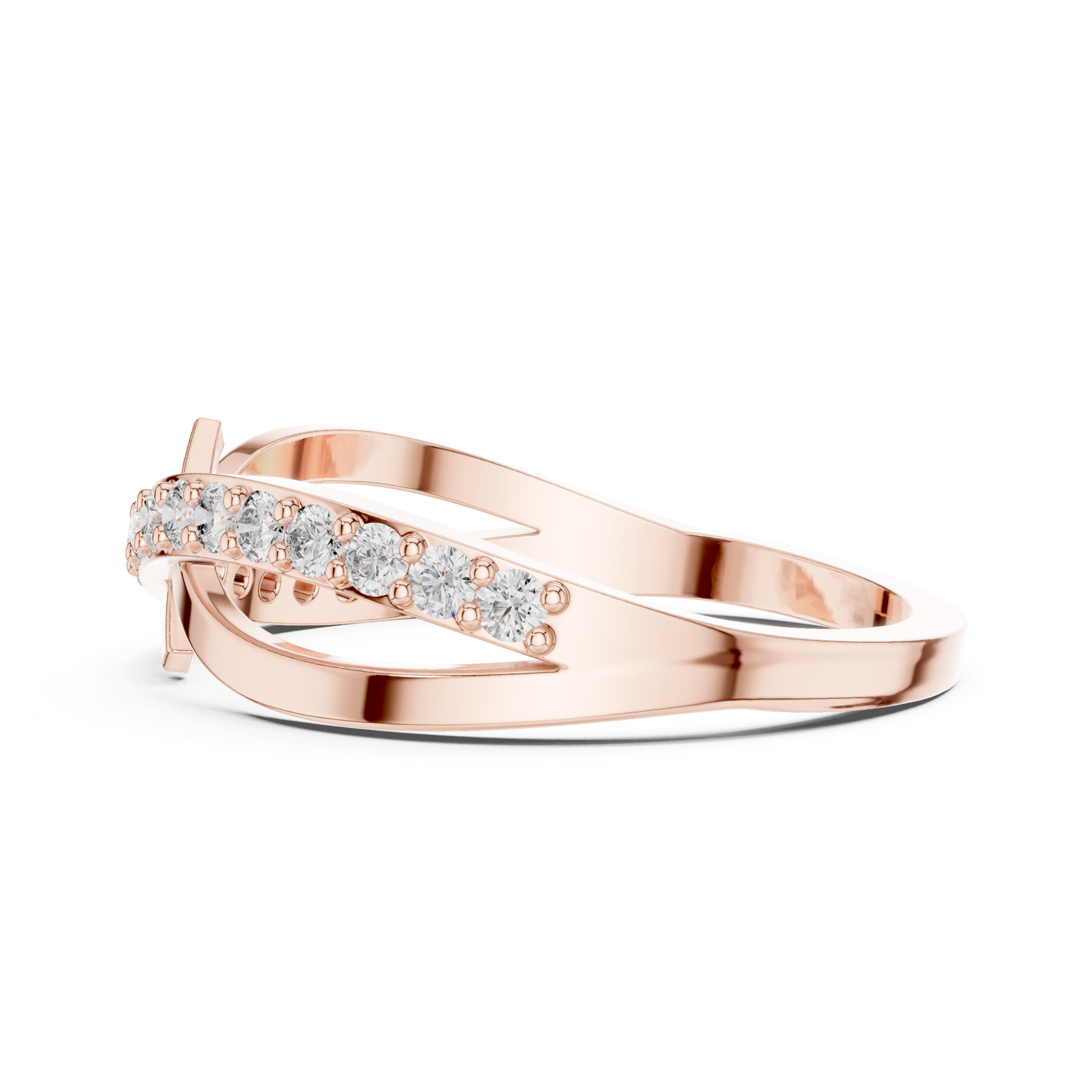 Empress Crown lab grown diamond ring