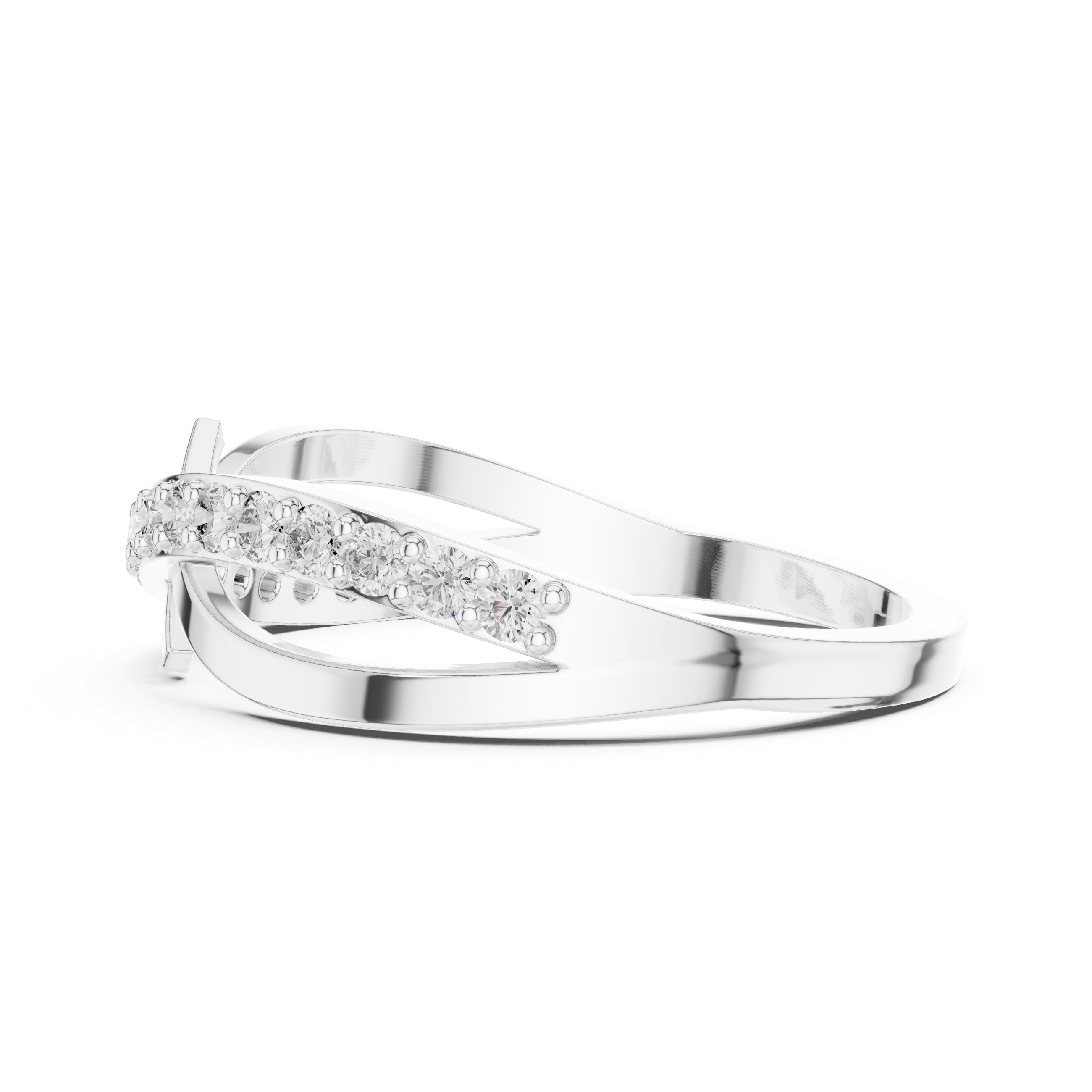 Empress Crown lab grown diamond ring