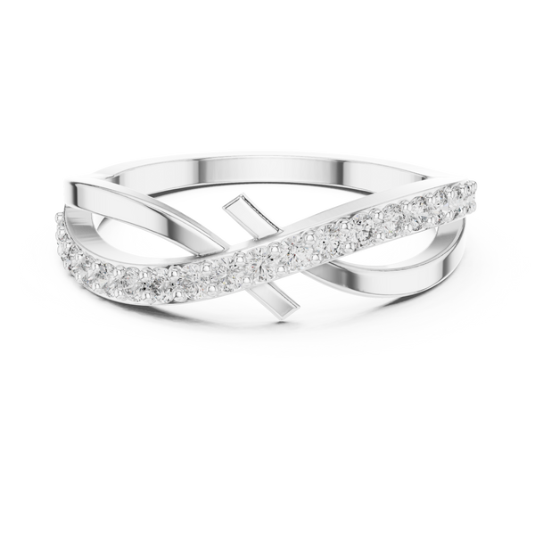 Empress Crown lab grown diamond ring