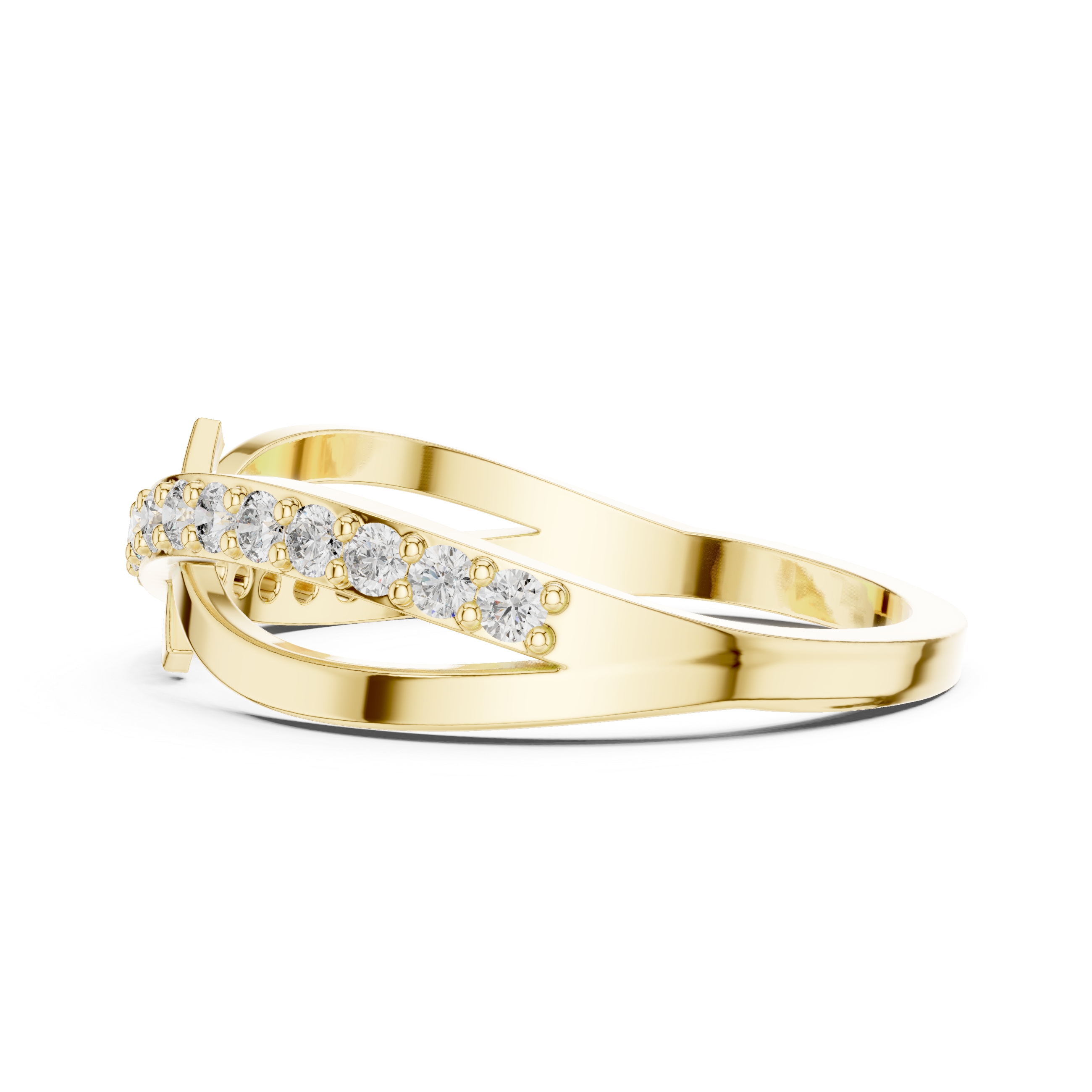 Empress Crown lab grown diamond ring