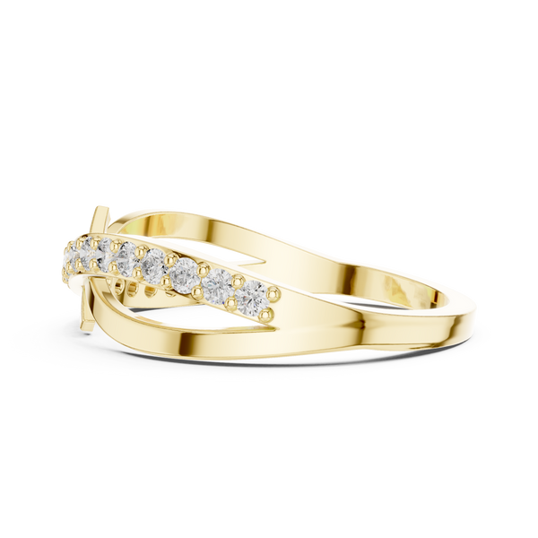 Empress Crown lab grown diamond ring