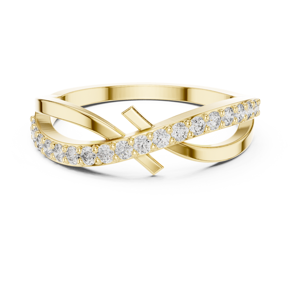 Empress Crown lab grown diamond ring