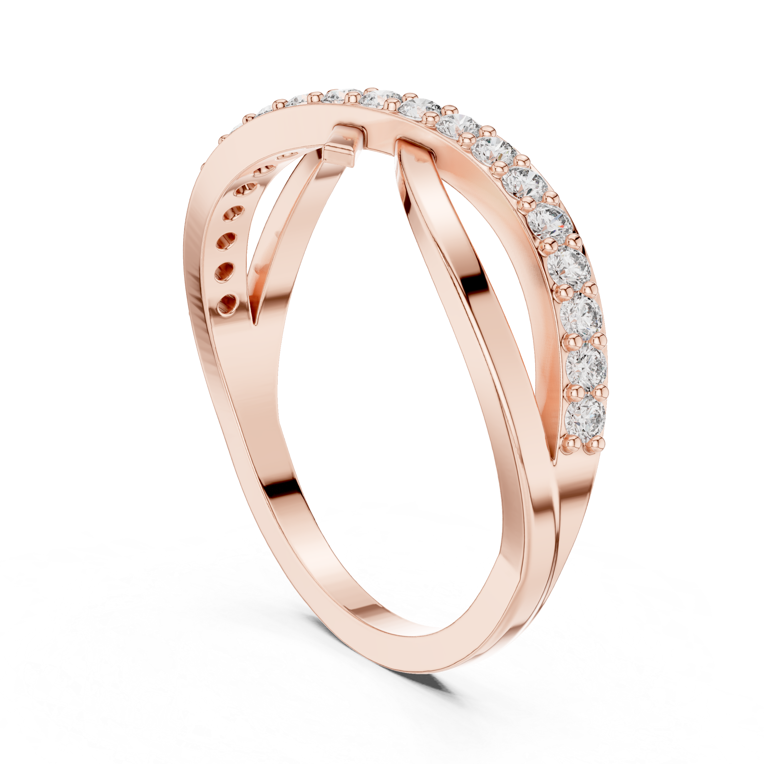 Empress Crown lab grown diamond ring