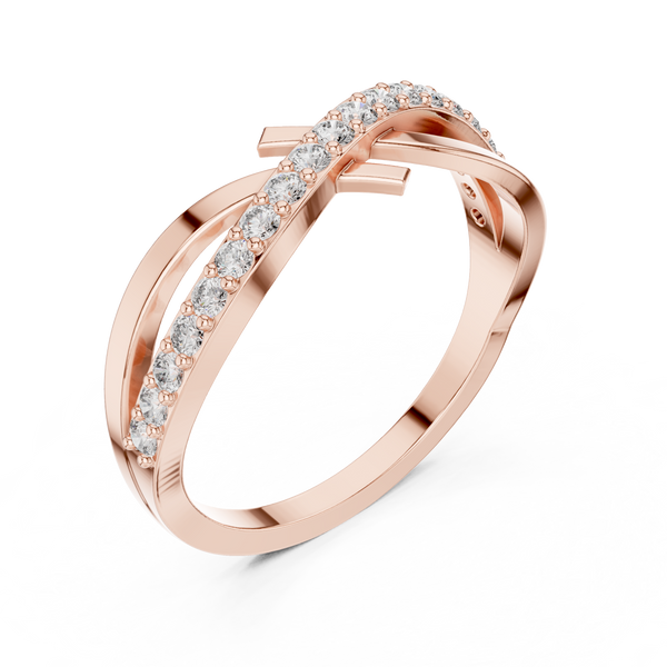 Empress Crown lab grown diamond ring