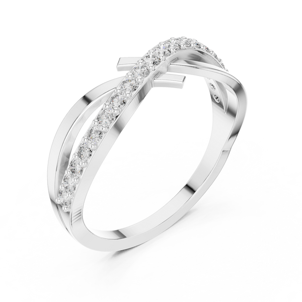 Empress Crown lab grown diamond ring