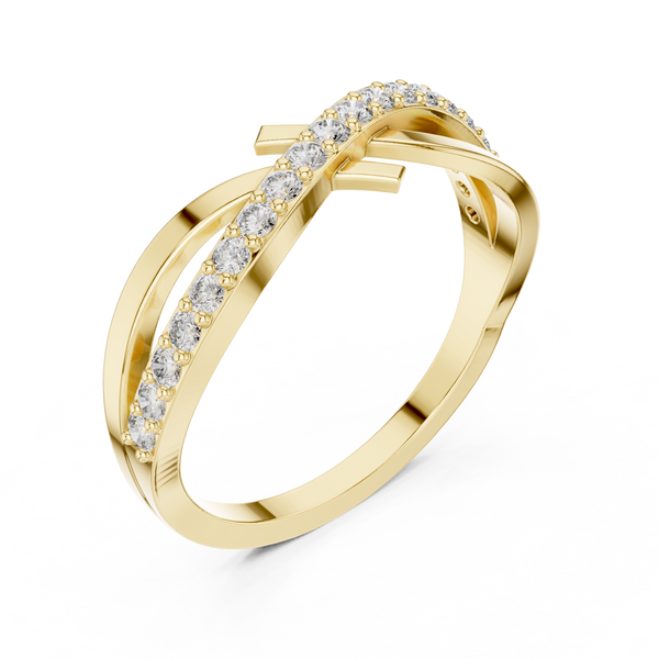 Empress Crown lab grown diamond ring