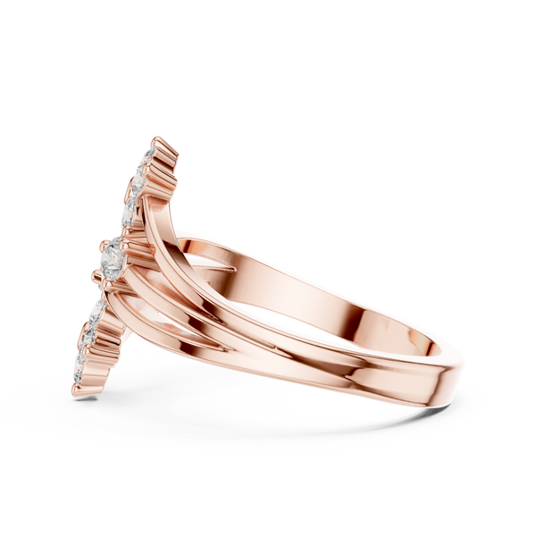 Tapestry Weave lab grown diamond ring