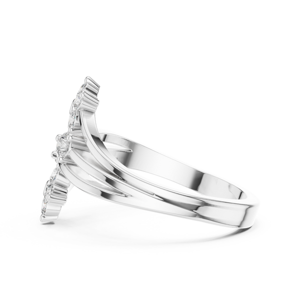 Tapestry Weave lab grown diamond ring