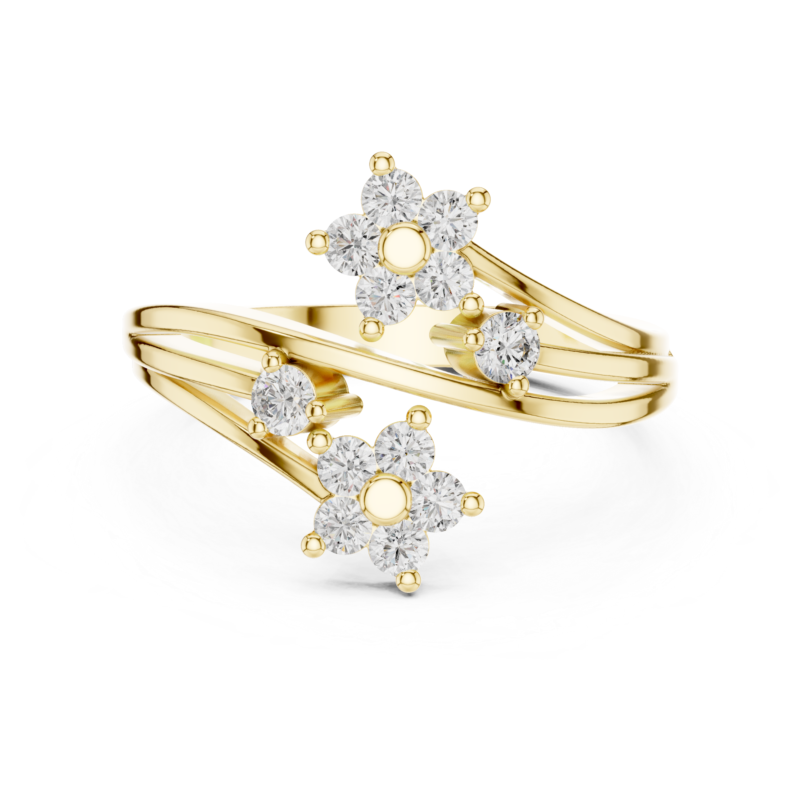Tapestry Weave lab grown diamond ring