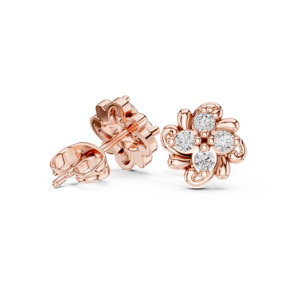 Fine Detail lab grown diamond earring design
