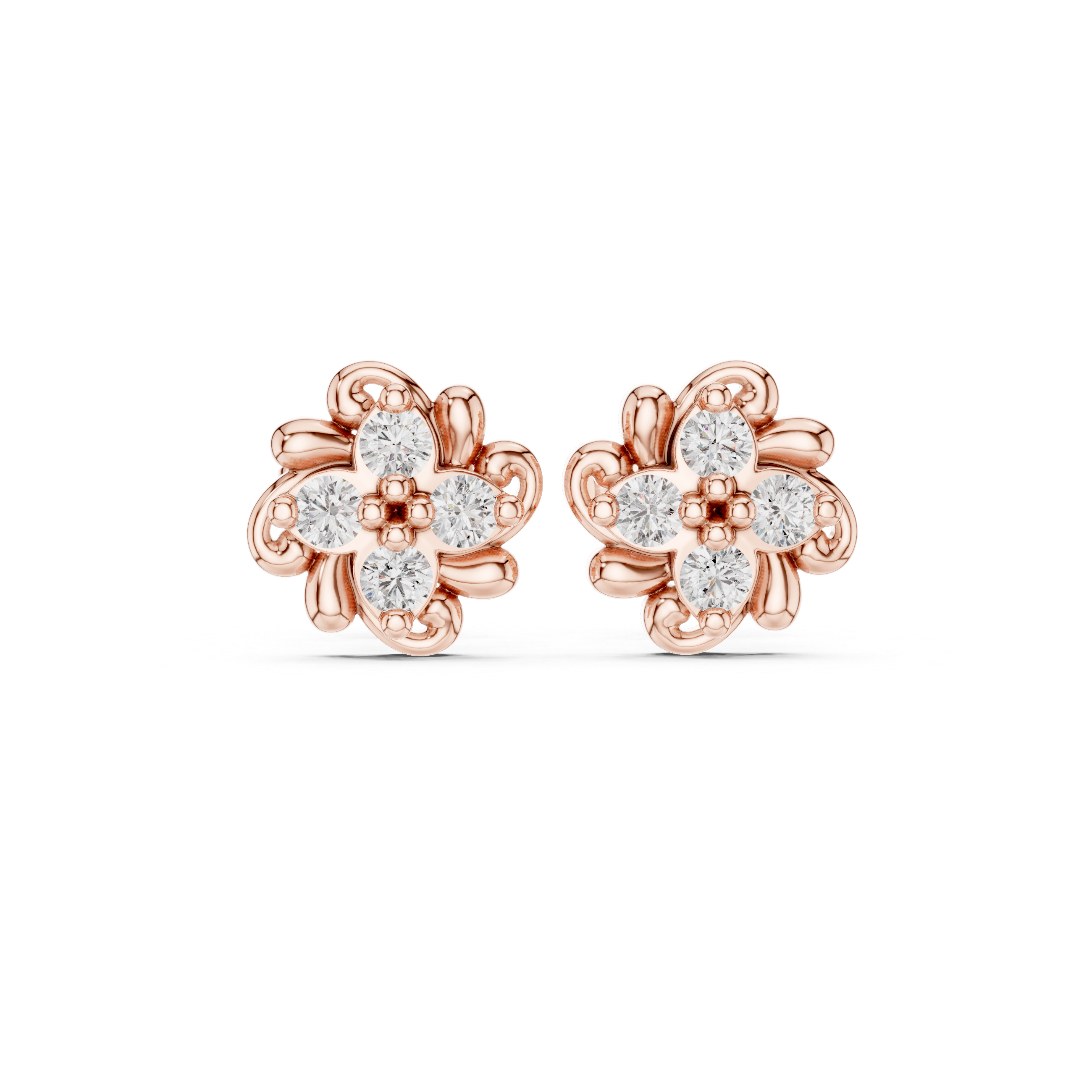 Fine Detail lab grown diamond earring design