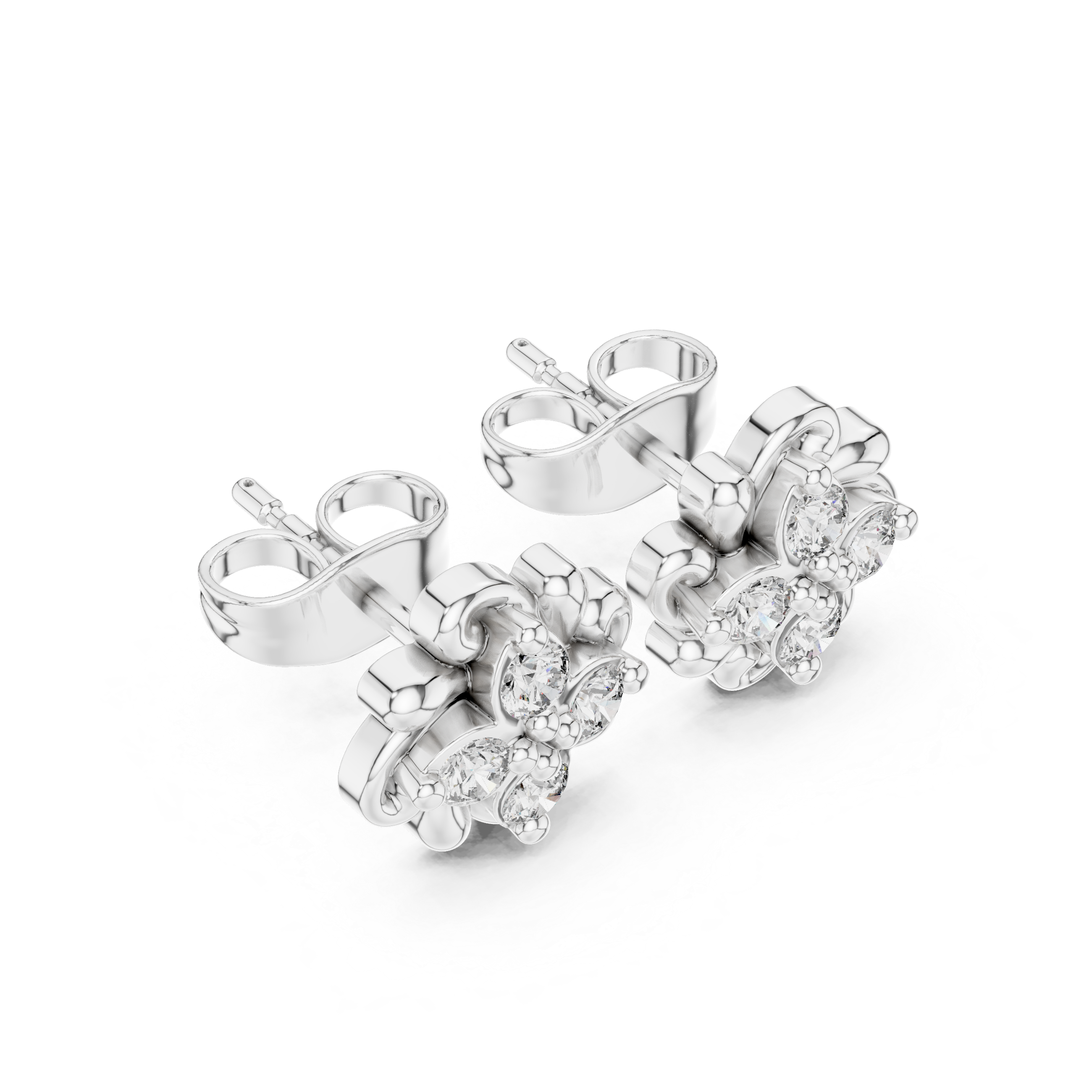 Fine Detail lab grown diamond earring design
