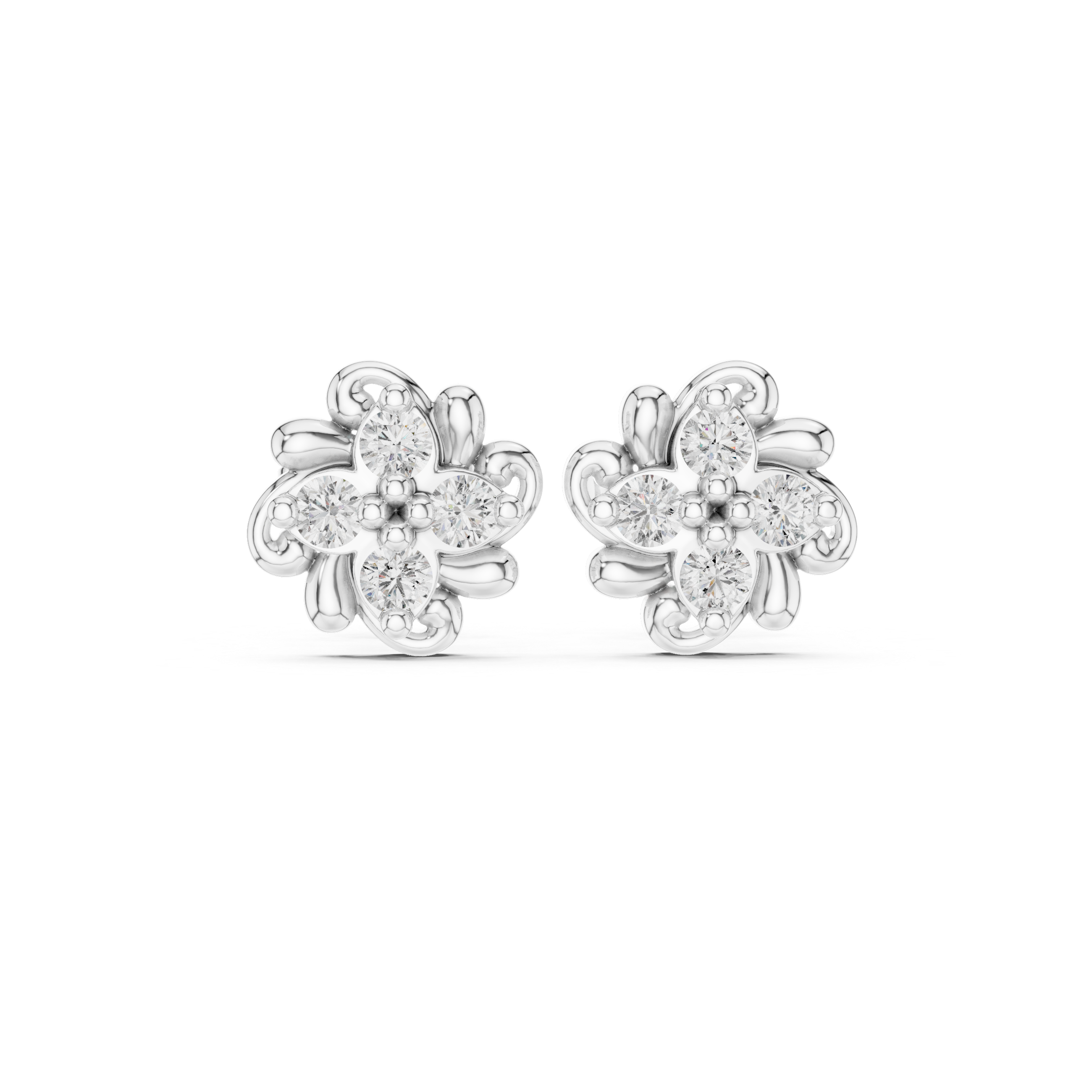 Fine Detail lab grown diamond earring design