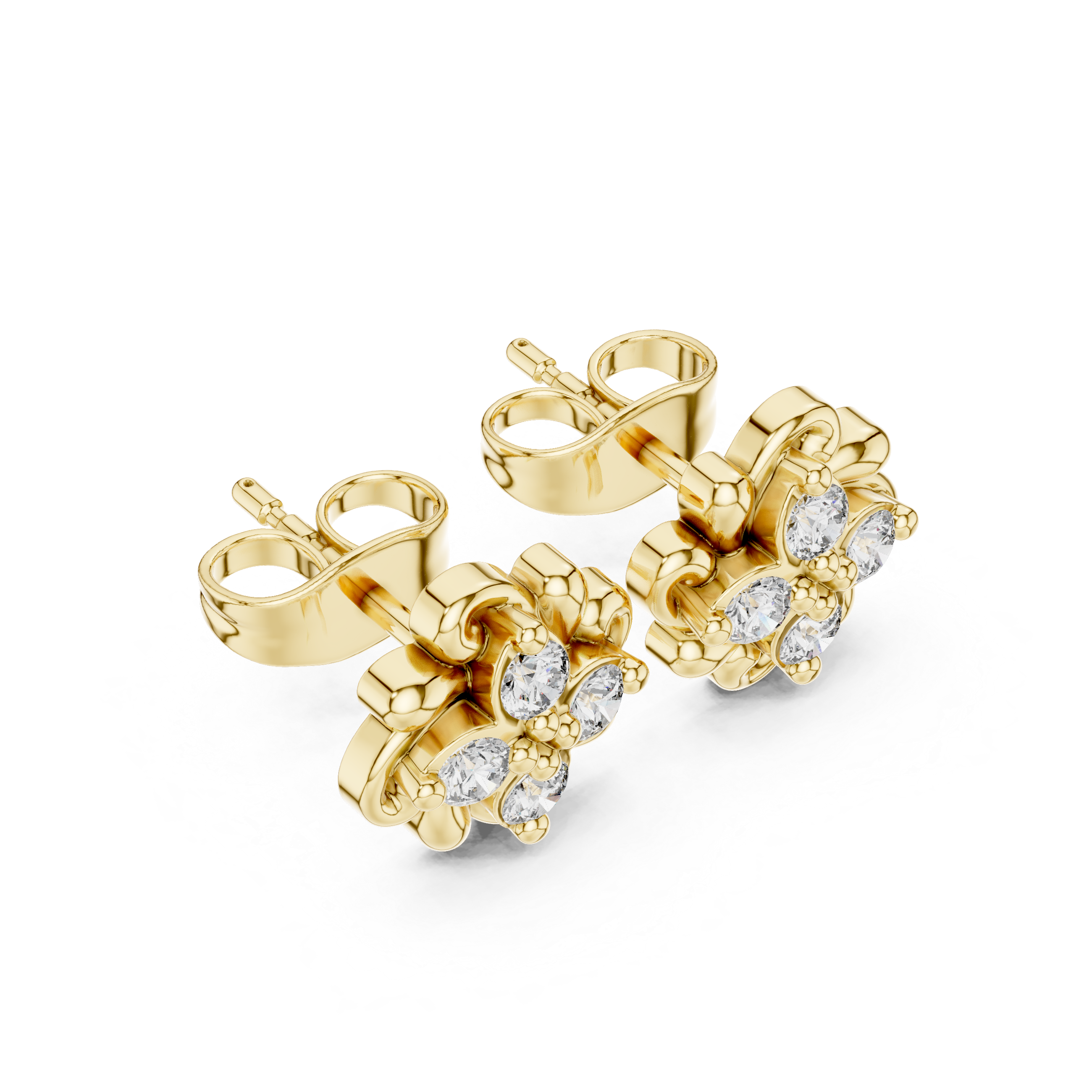 Fine Detail lab grown diamond earring design