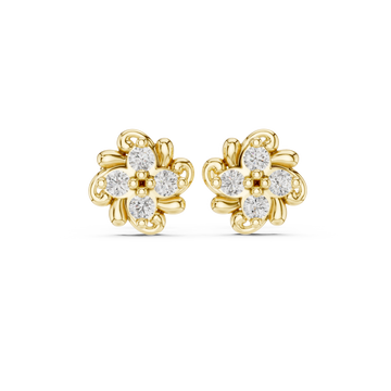 Fine Detail lab grown diamond earring design