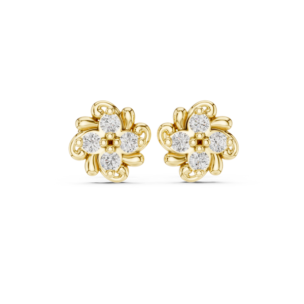 Fine Detail lab grown diamond earring design