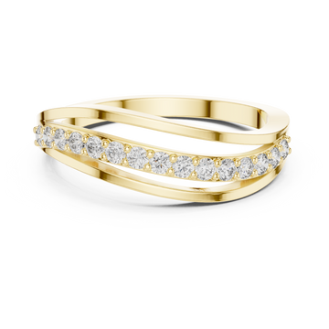 Rhythm Flow lab grown diamond ring