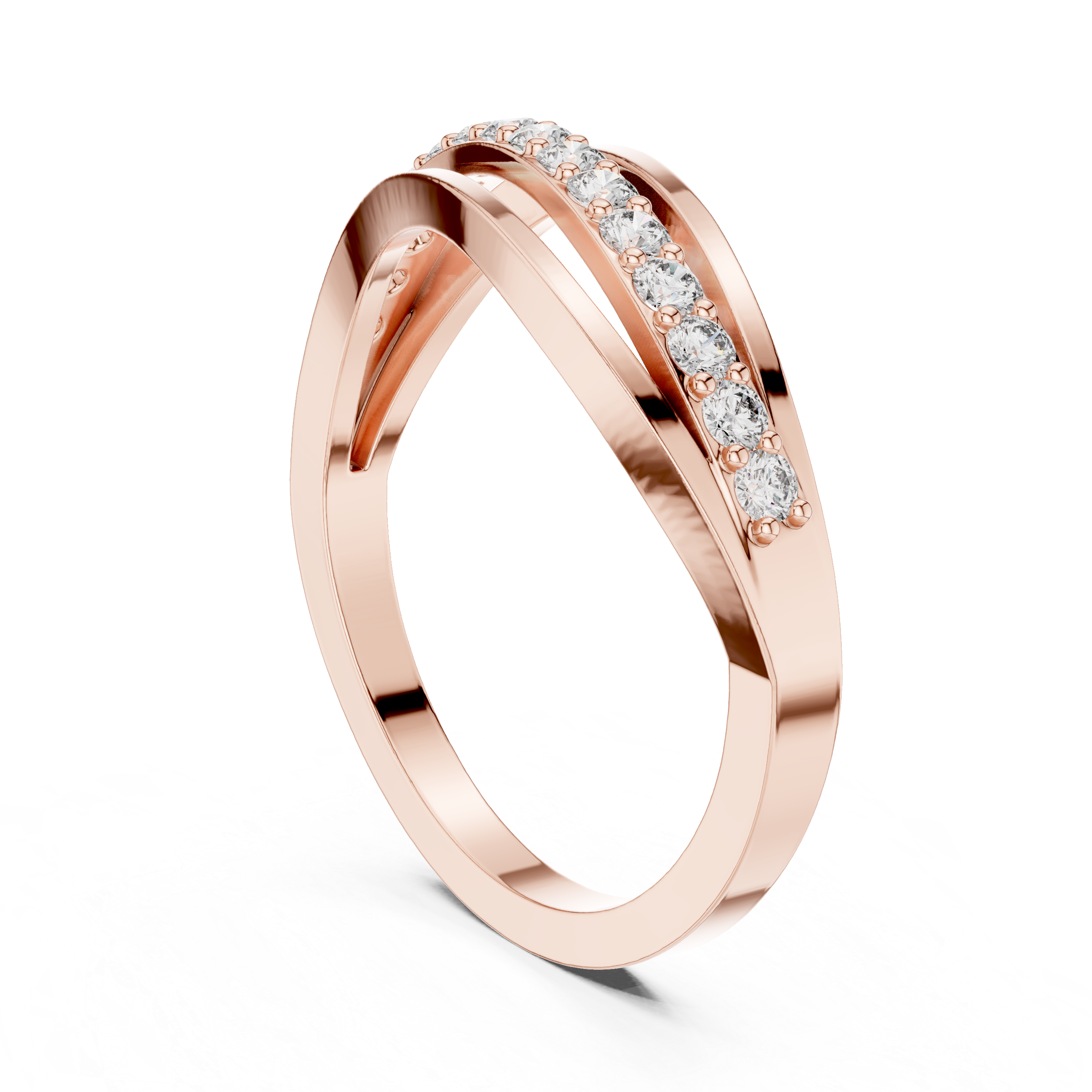 Rhythm Flow lab grown diamond ring