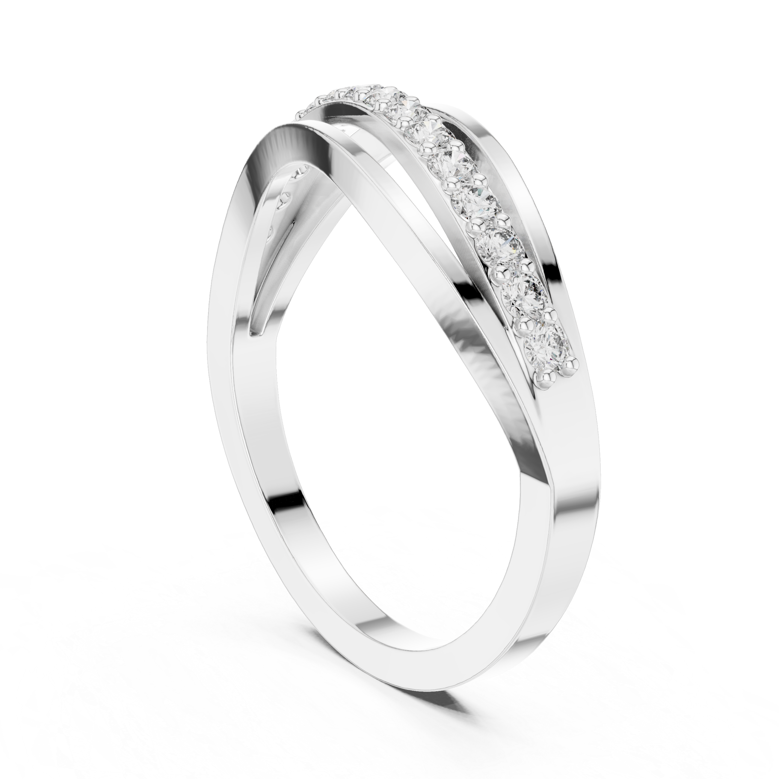 Rhythm Flow lab grown diamond ring