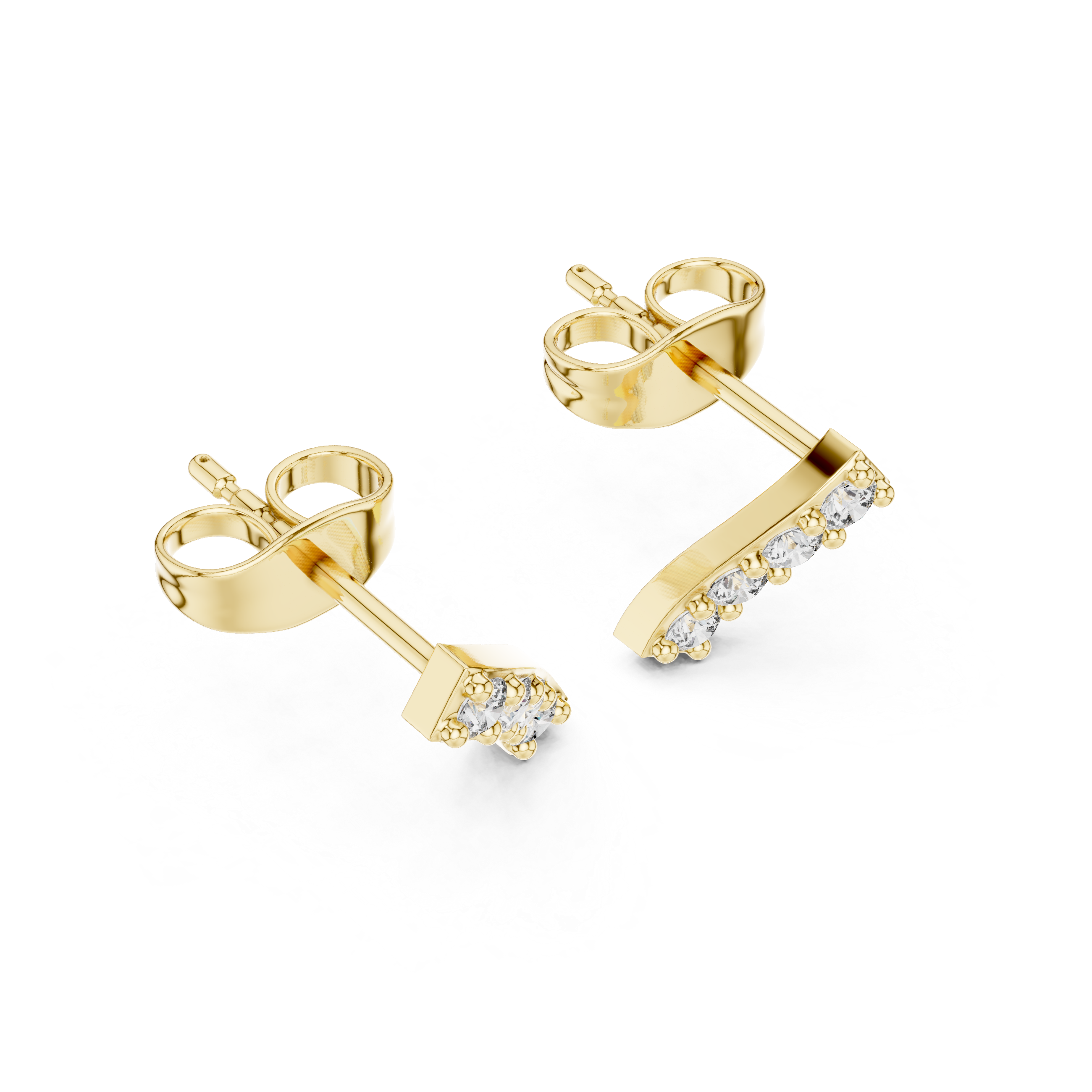 Classic Chic lab grown diamond earring design