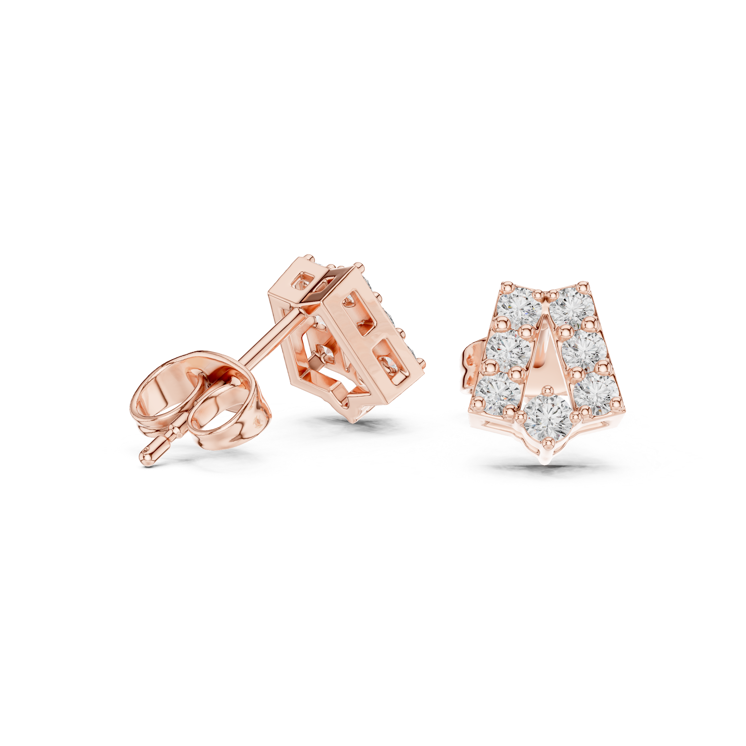 Wild Fire lab grown diamond earring design