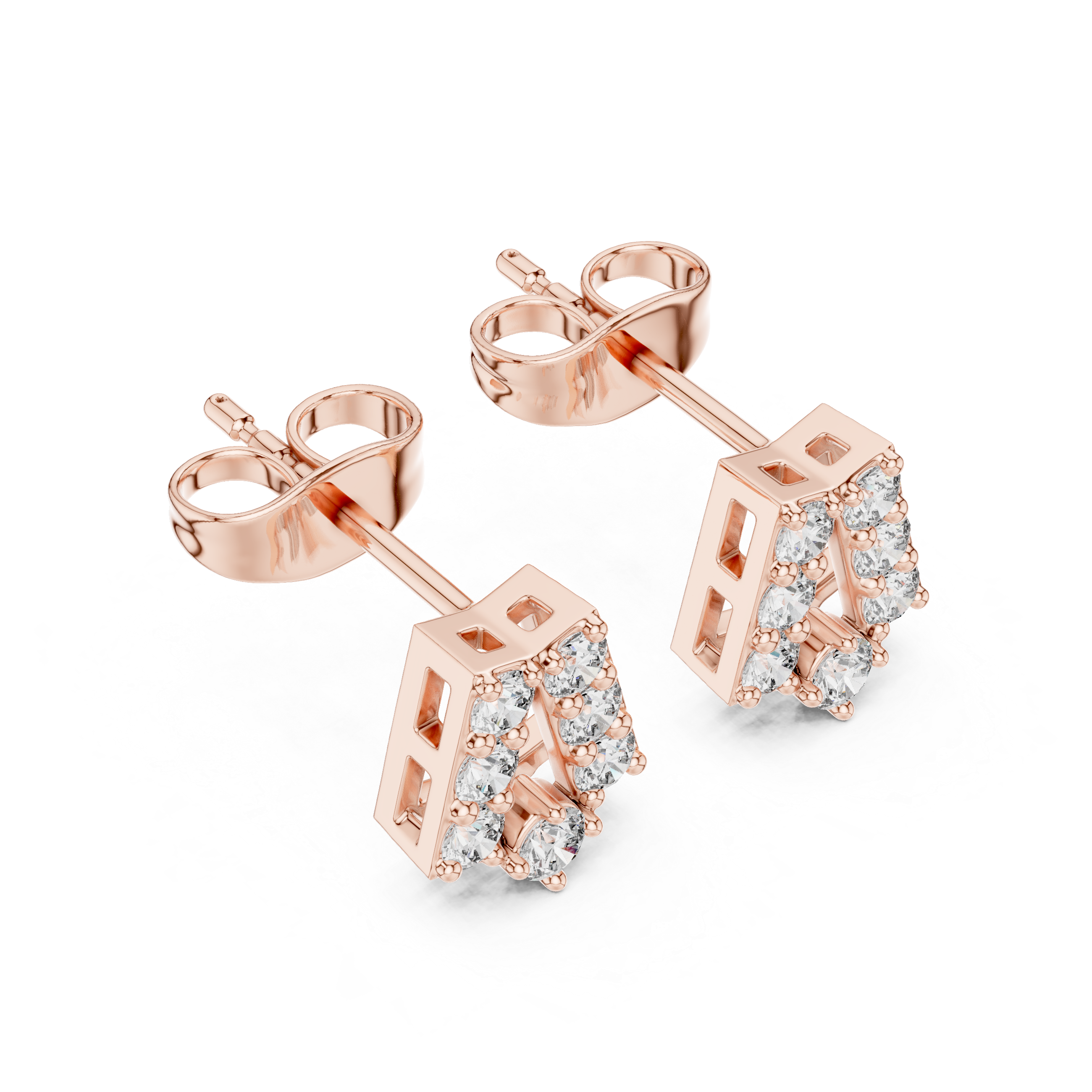 Wild Fire lab grown diamond earring design