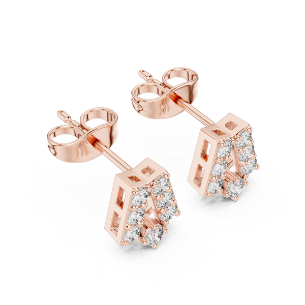 Wild Fire lab grown diamond earring design