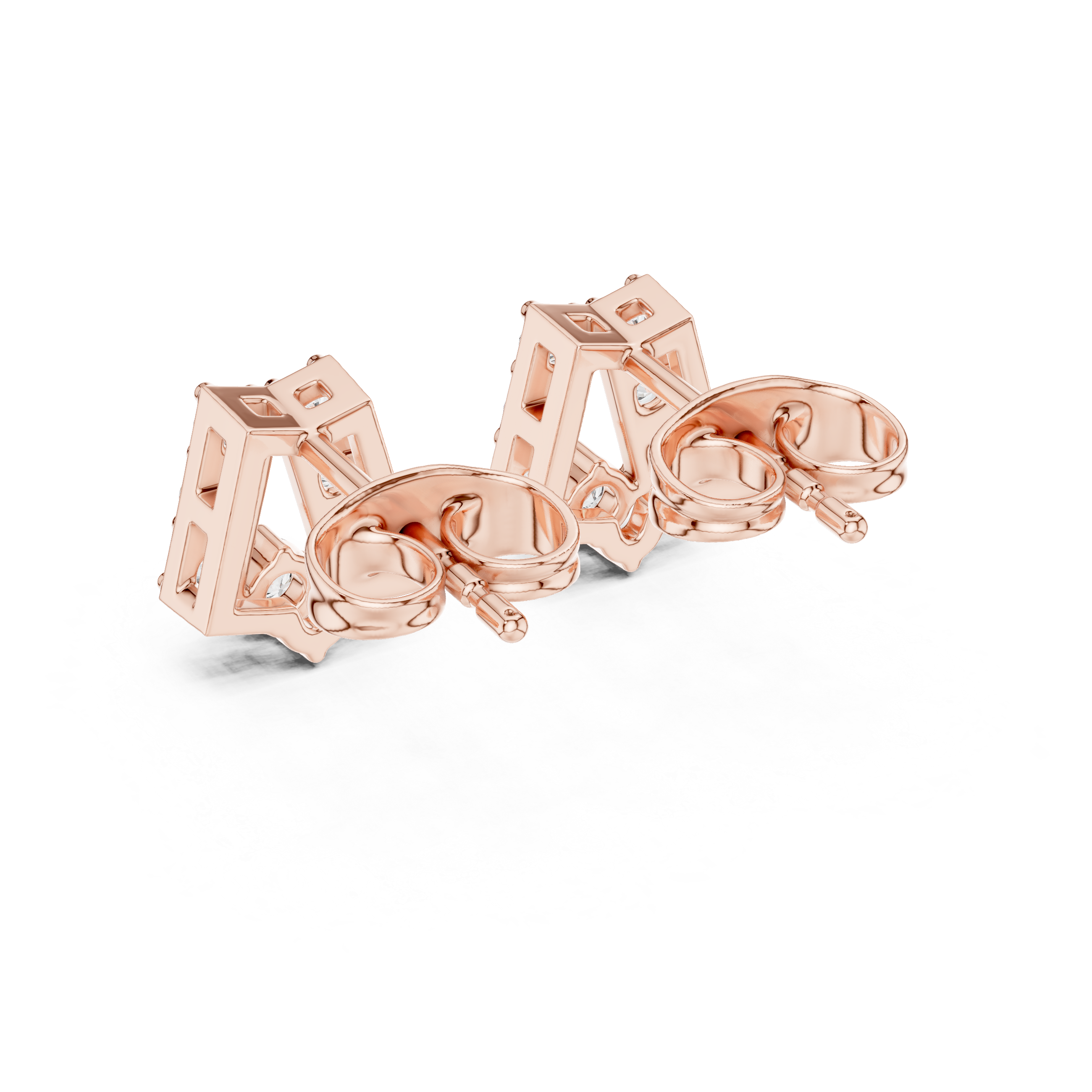Wild Fire lab grown diamond earring design