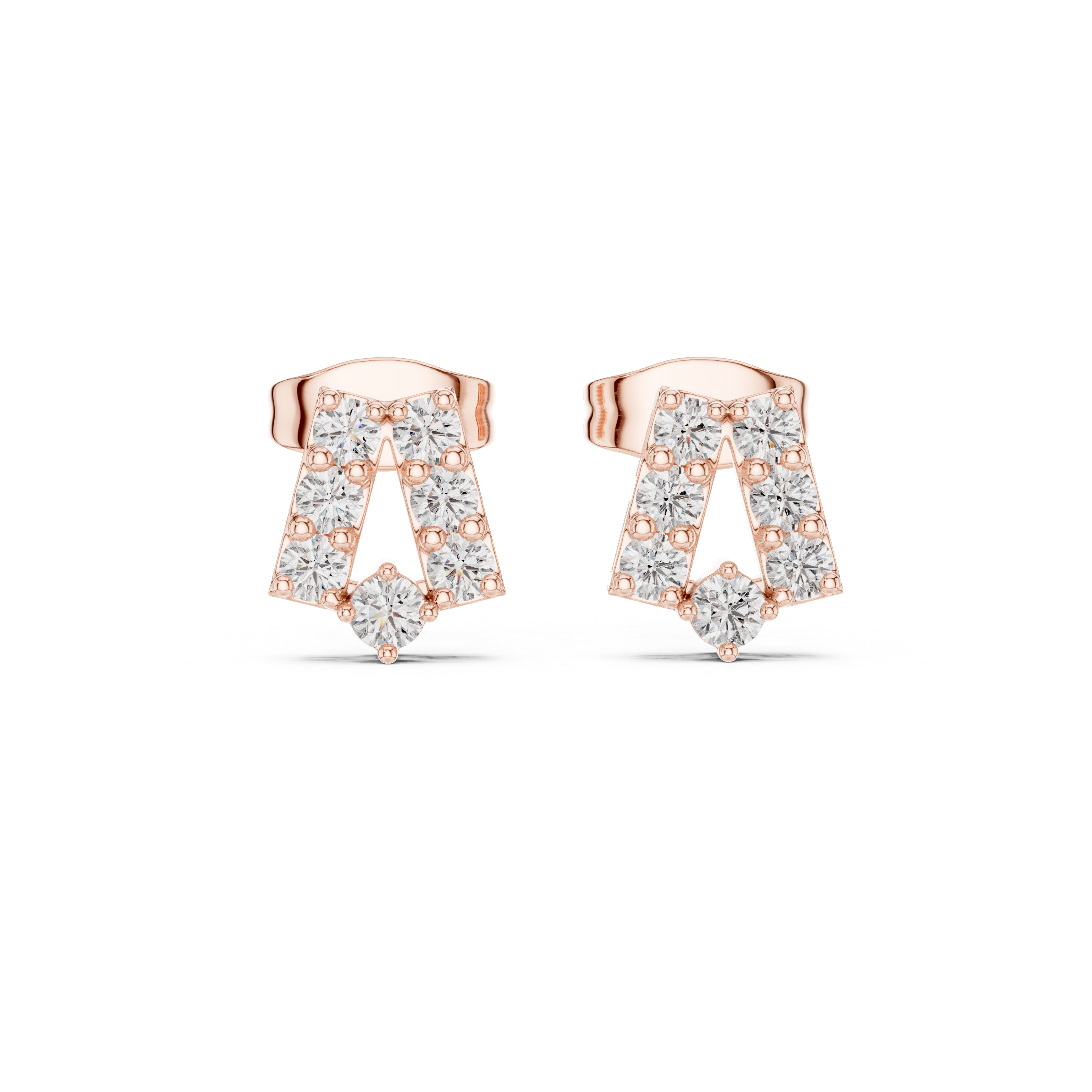 Wild Fire lab grown diamond earring design
