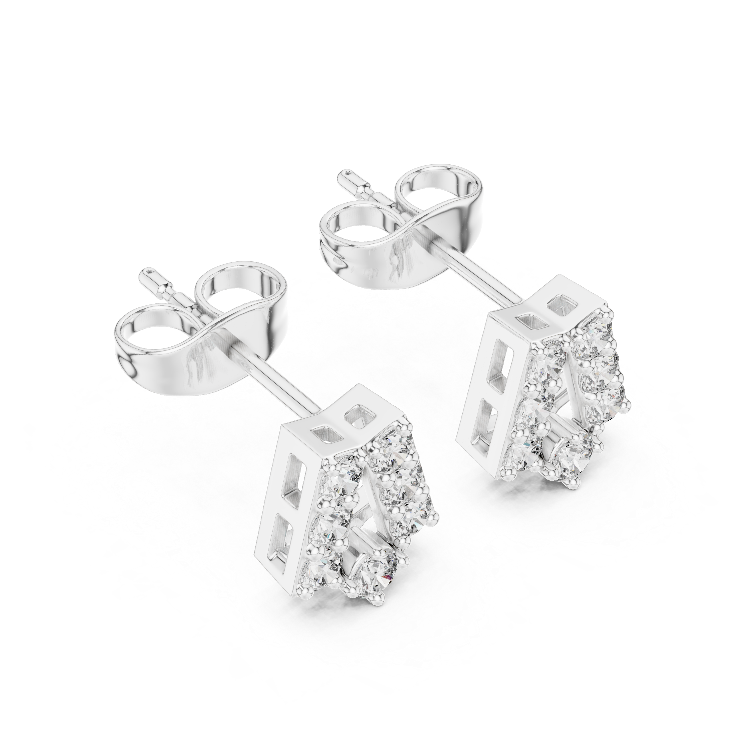 Wild Fire lab grown diamond earring design