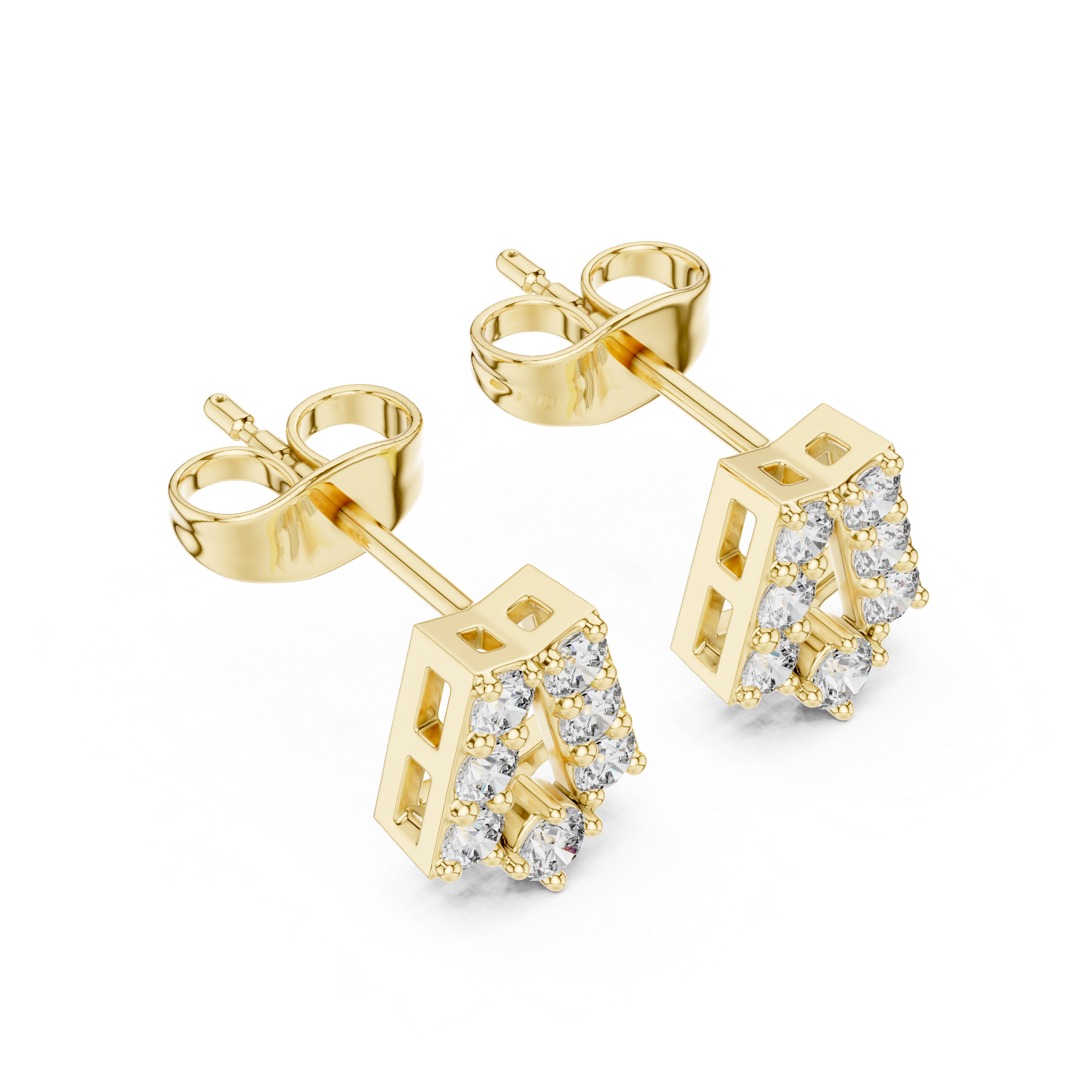 Wild Fire lab grown diamond earring design
