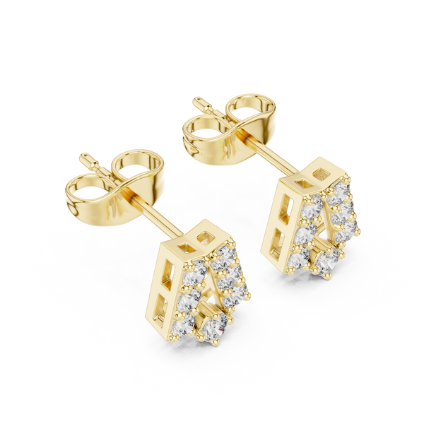 Wild Fire lab grown diamond earring design