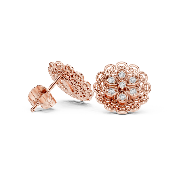 Vintage Soul lab grown diamond earring design