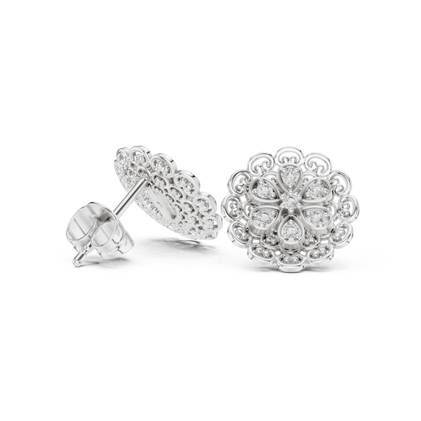 Vintage Soul lab grown diamond earring design