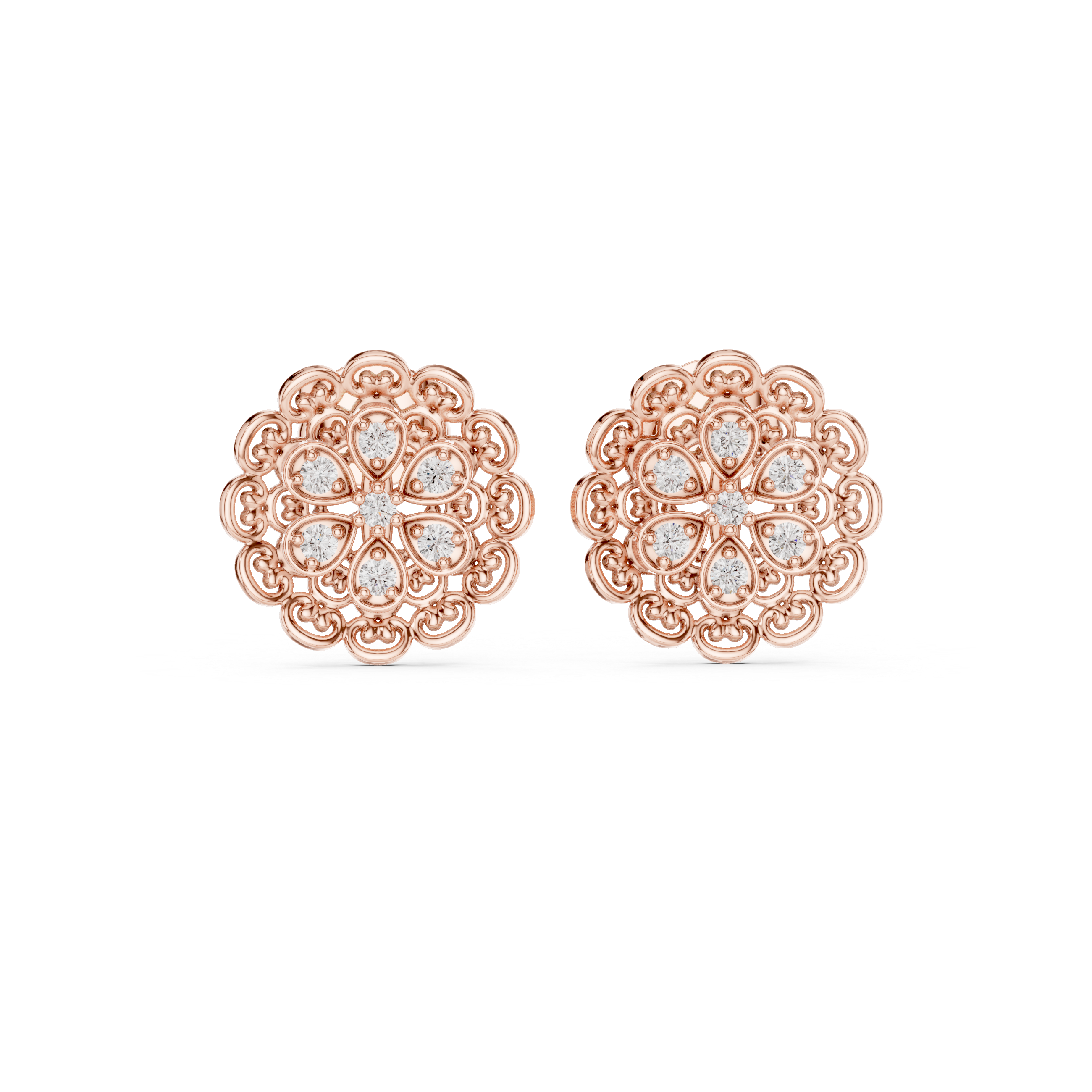 Vintage Soul lab grown diamond earring design