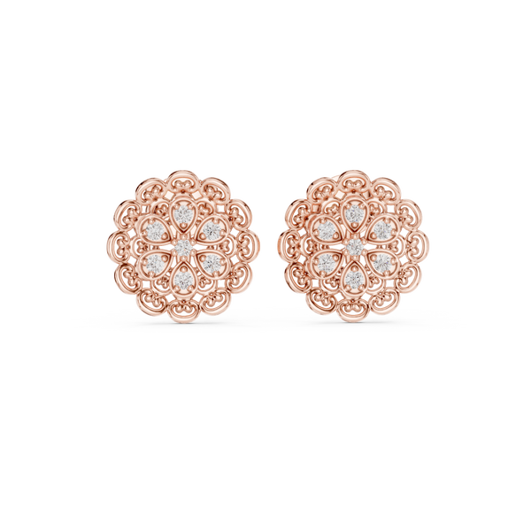 Vintage Soul lab grown diamond earring design