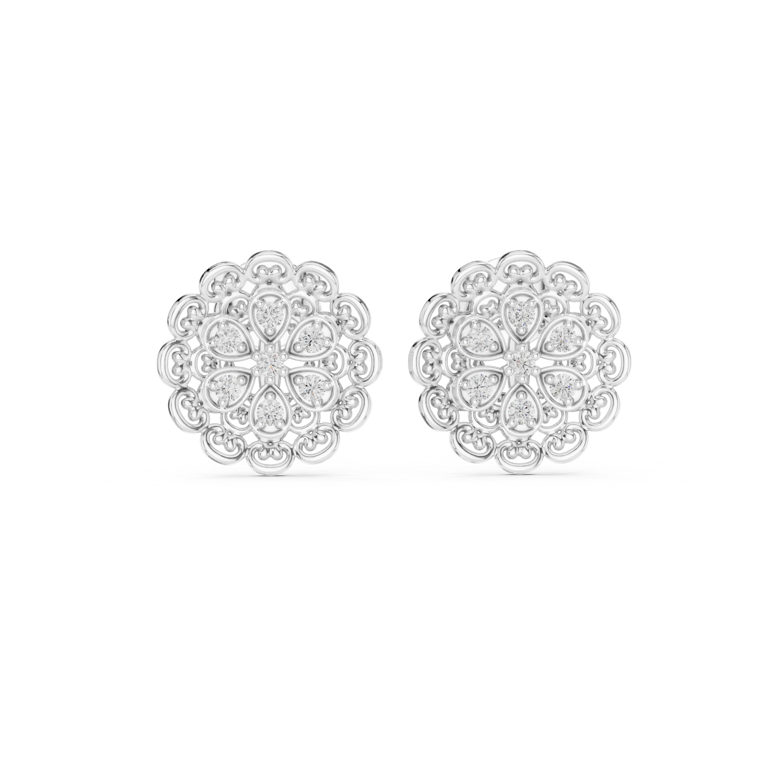 Vintage Soul lab grown diamond earring design