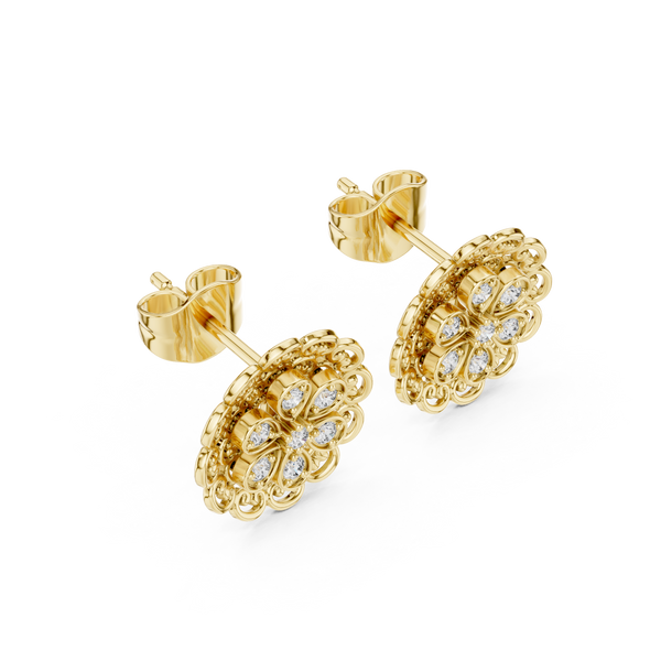 Vintage Soul lab grown diamond earring design