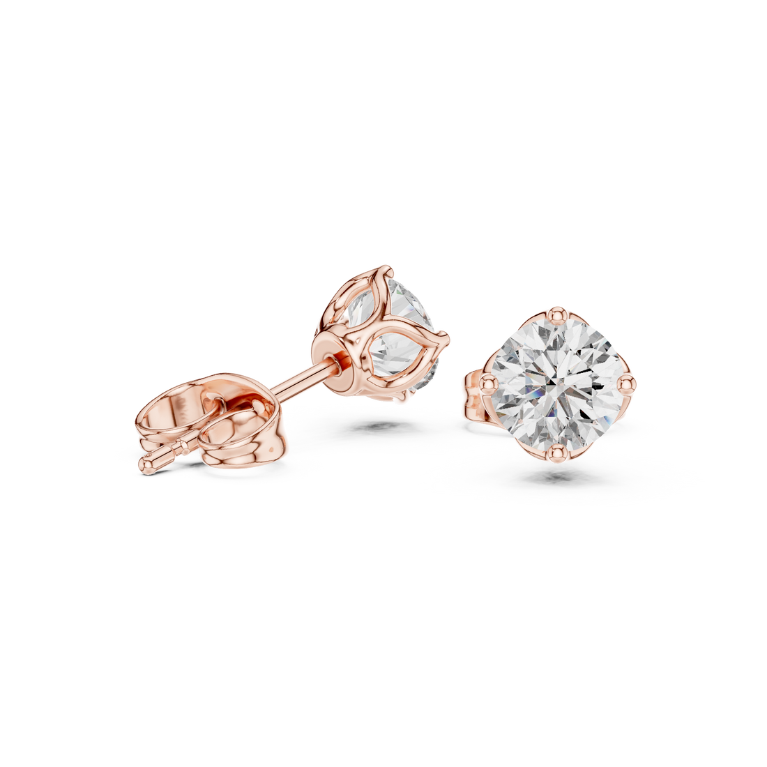 Modern Edge lab grown diamond earring design