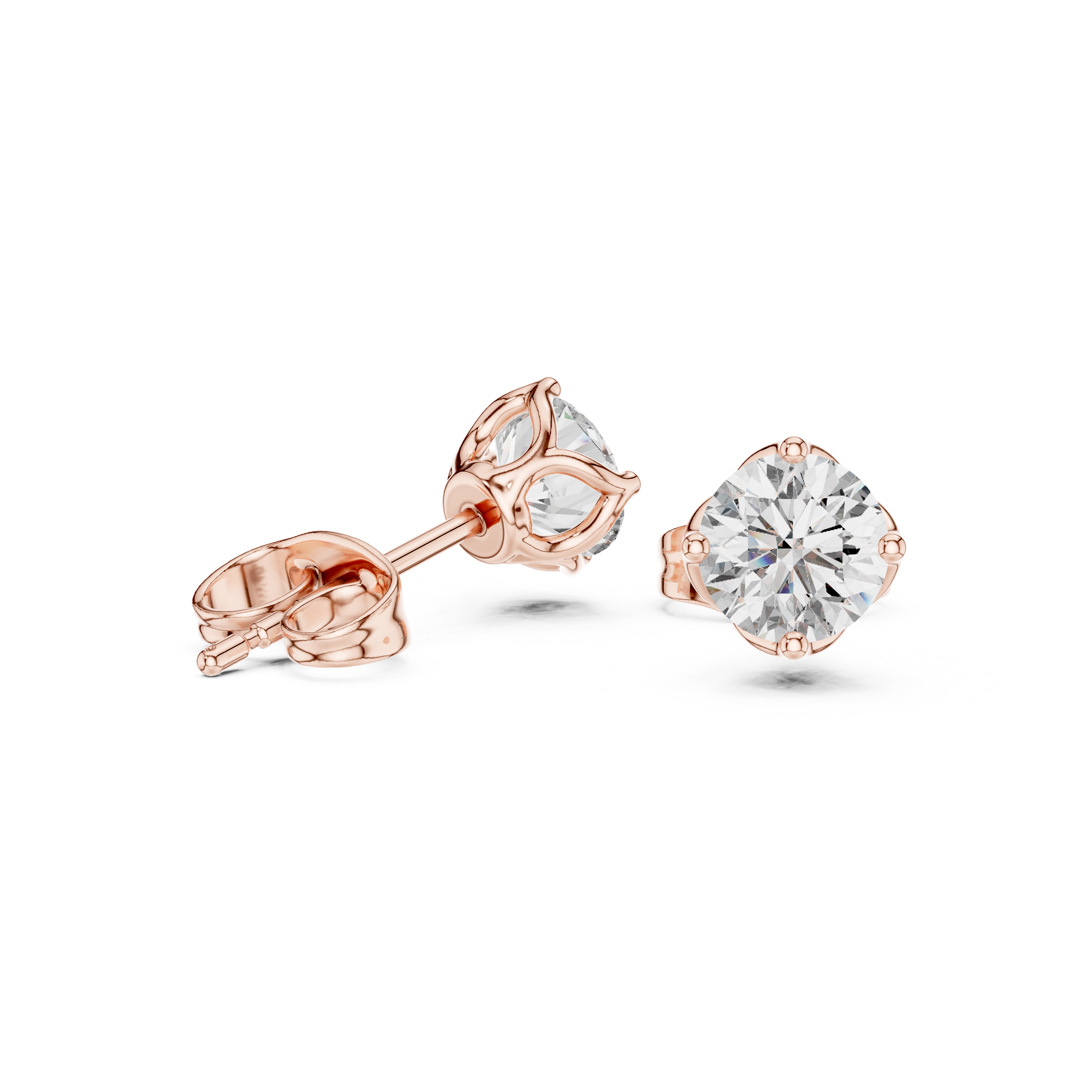 Modern Edge lab grown diamond earring design