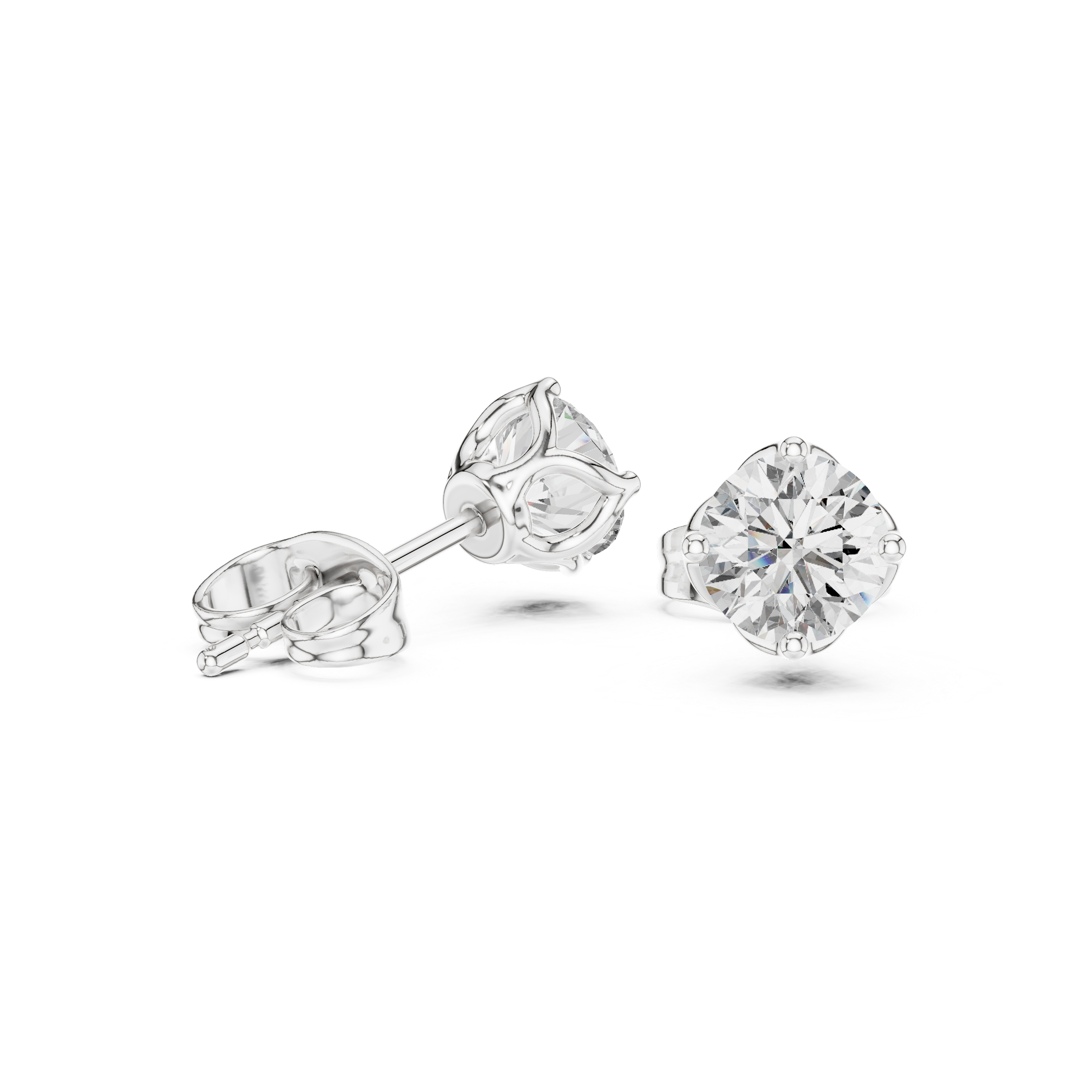 Modern Edge lab grown diamond earring design